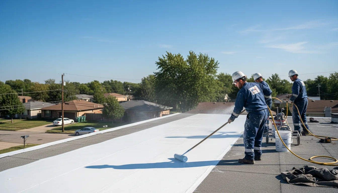 Commercial roof coating in Roxboro, NC near me